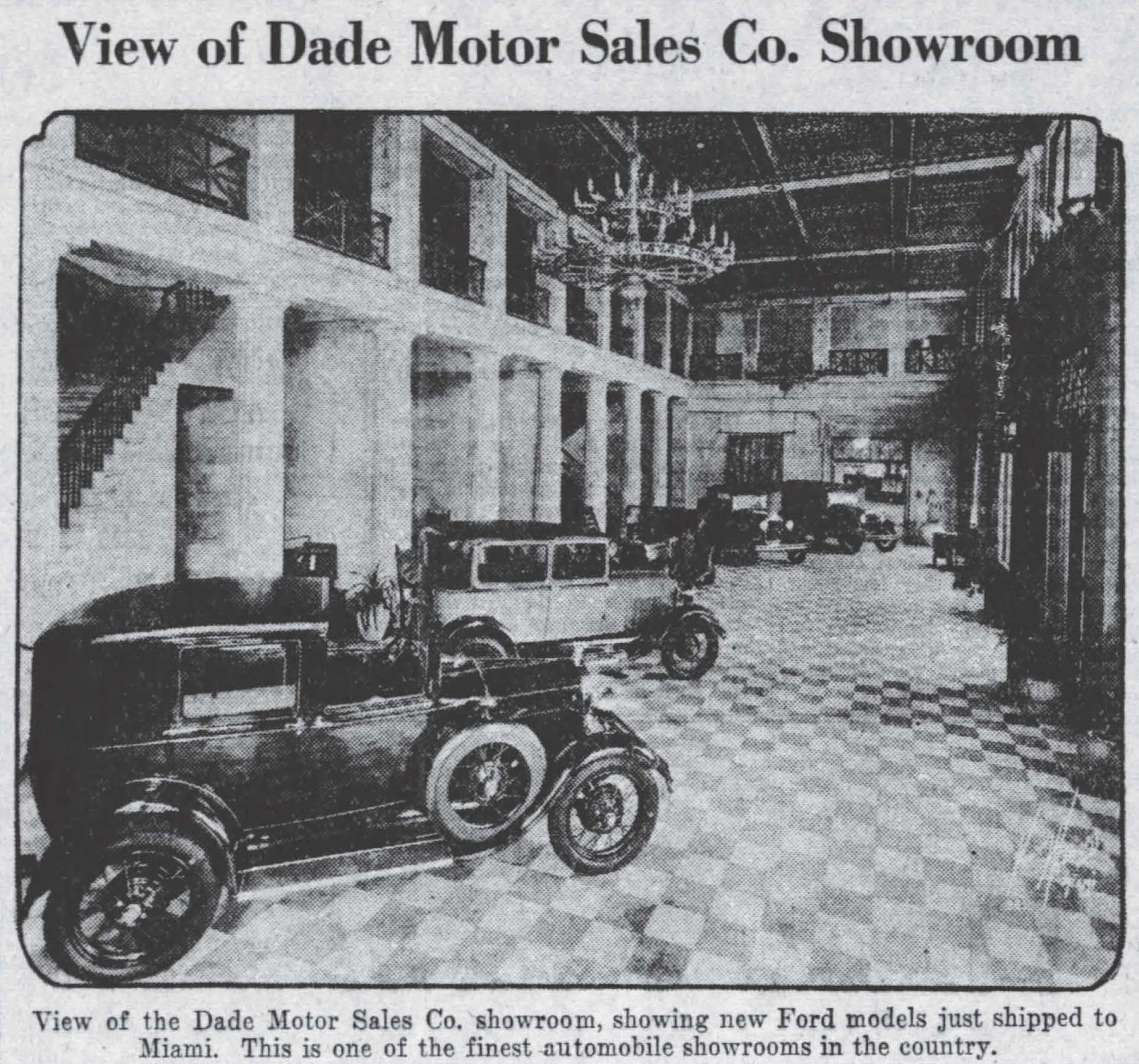 Ryan Motor Building showroom
