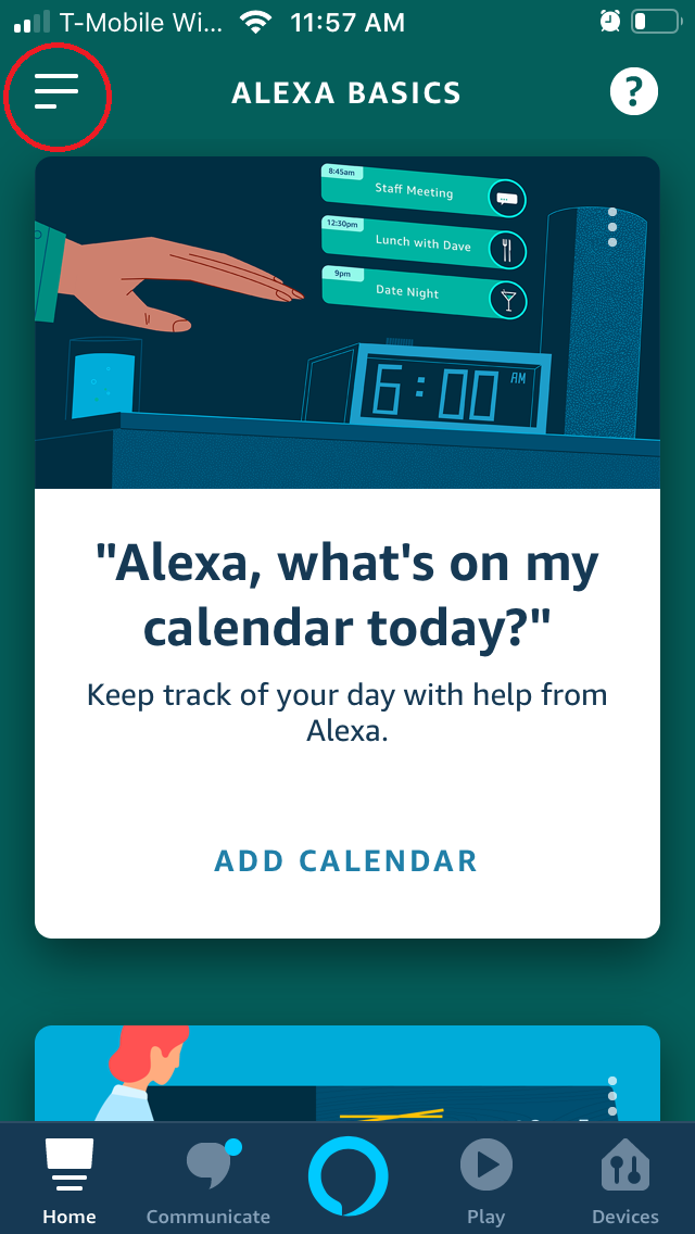 Alexa Skills instructions step 1